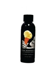 Earthly Body Edible Massage Oil Vanilla 2oz