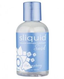 Sliquid swirl lubricant blue raspberry - 4.2 oz bottle