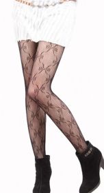 Blancho LZSA002-1 Sexy Black Sheer Bowknot link Stocking